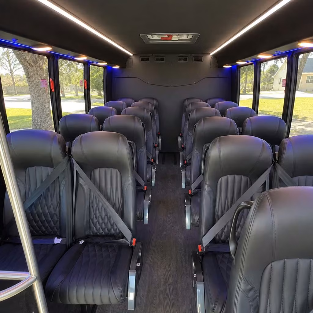 25 passenger minibus interior