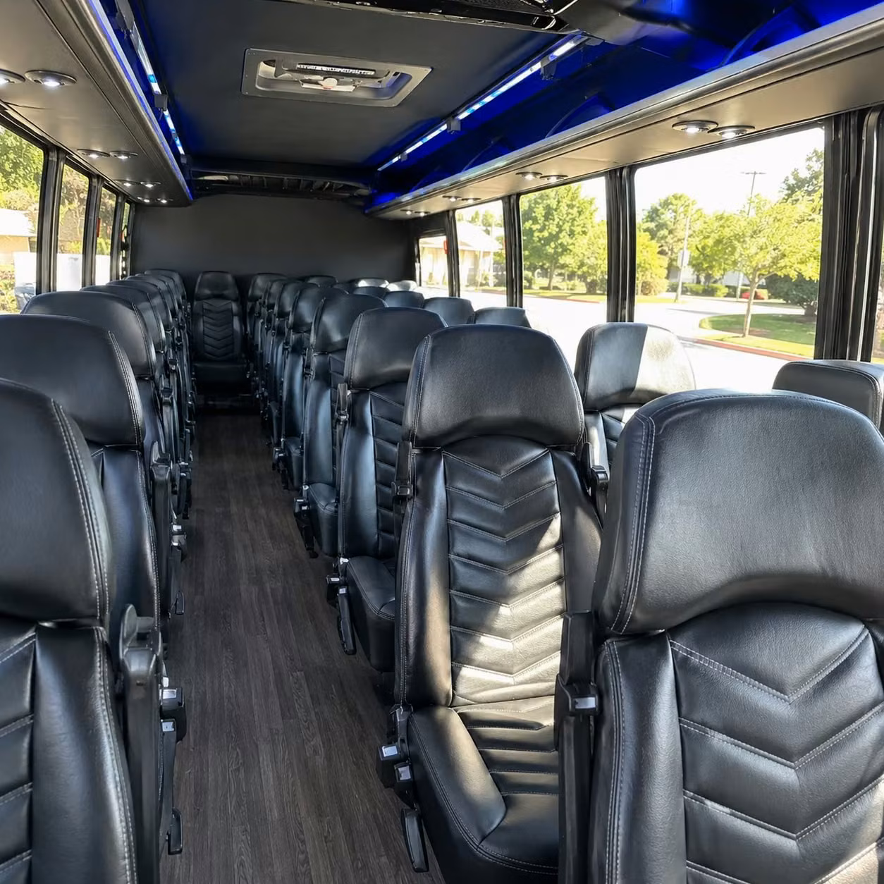 30 passenger minibus inside