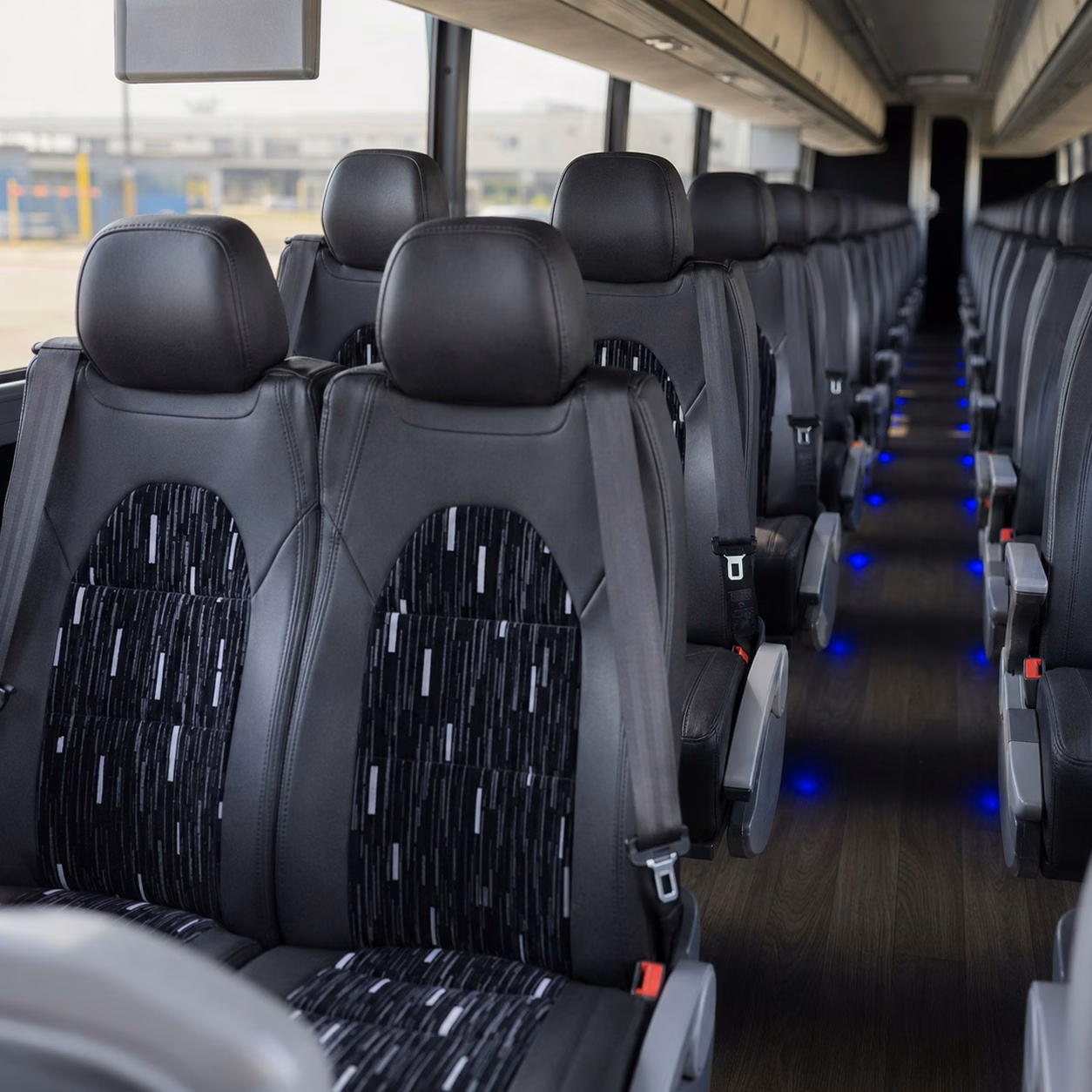 franklin charter bus rental interior