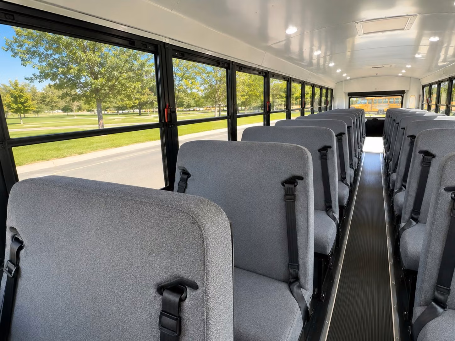 school bus inside